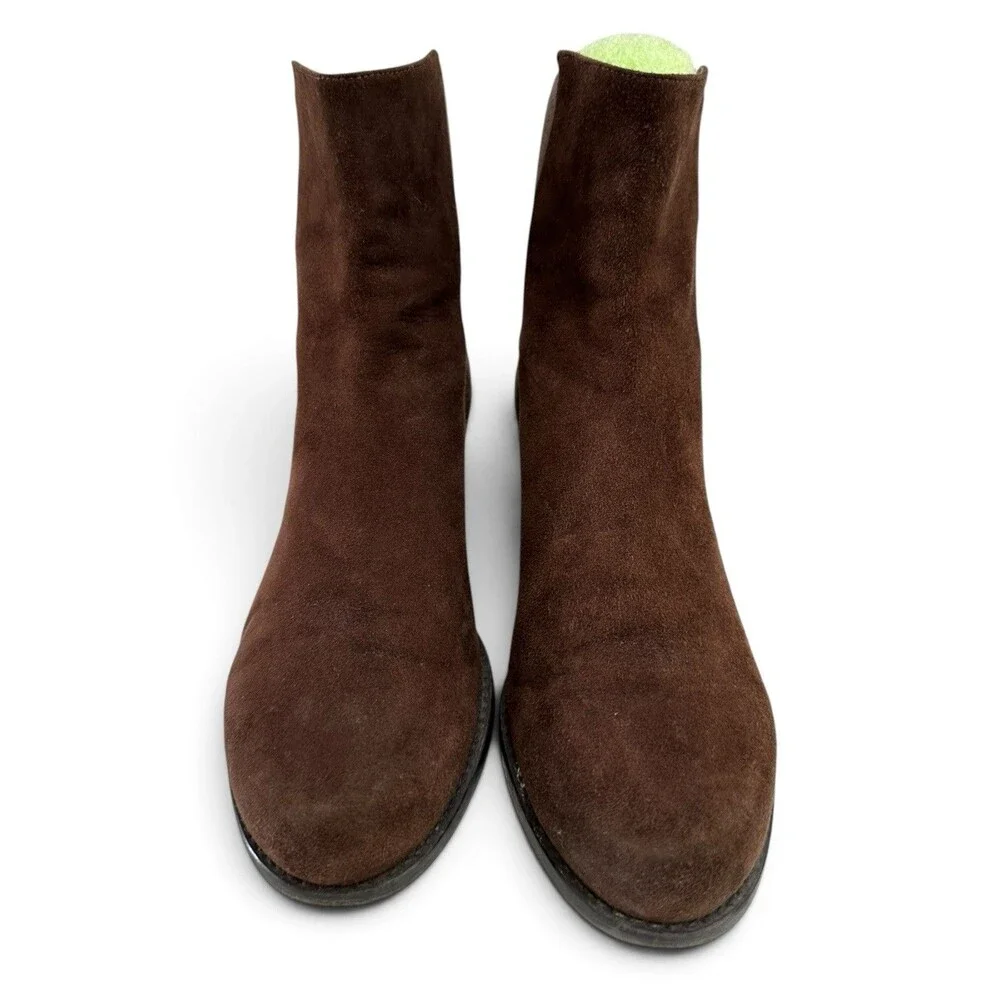Stuart Weitzman Brown Suede 5050 Stretch Ankle Boots Booties Womens Size 8.5 M